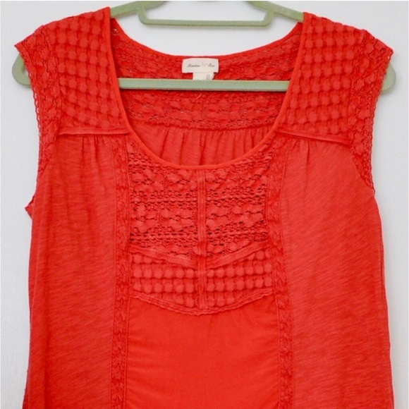 Anthropologie Meadow Rue Sleeveless Top in Red - Picture 2 of 7